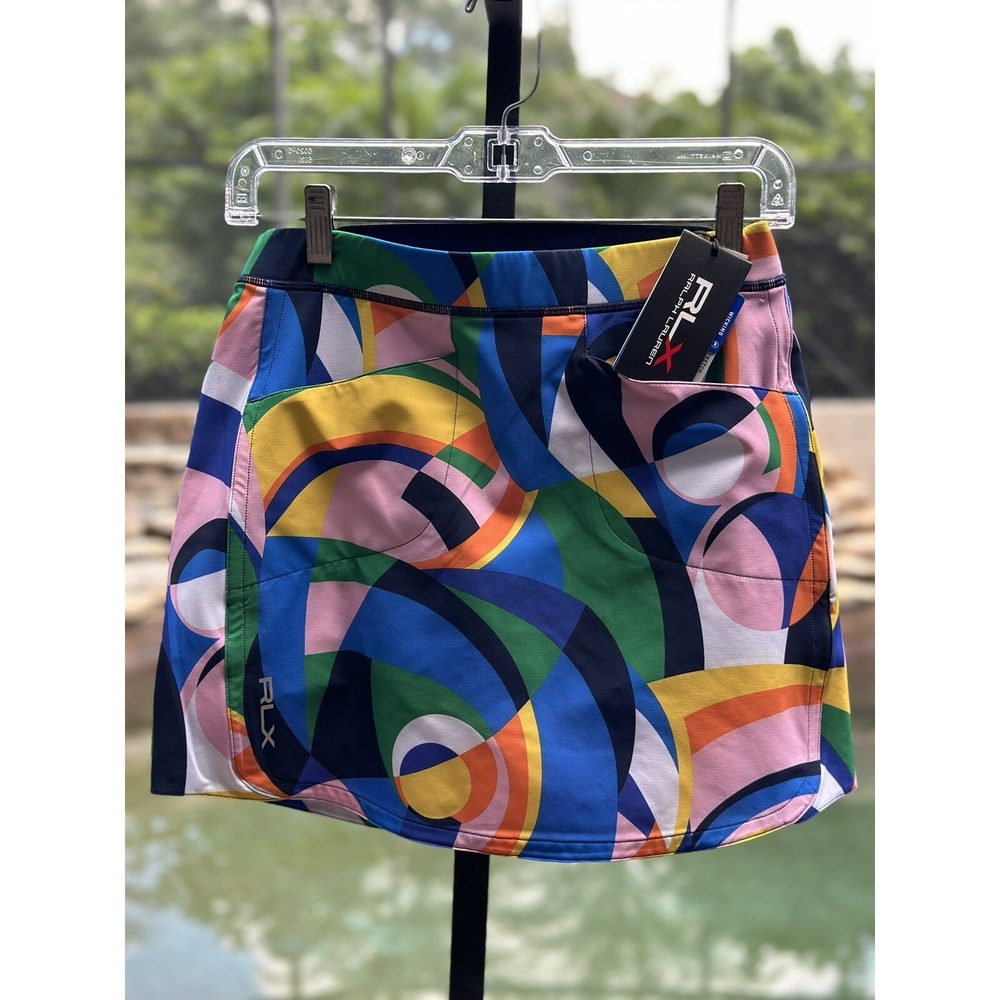Polo Ralph Lauren RLX Women's Golf Skort XS Multicolor Athletic Lined